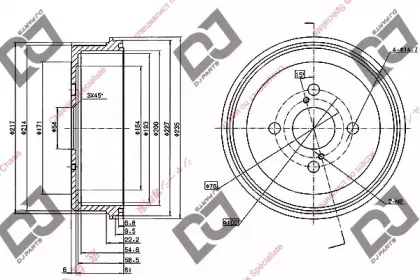 Тормозной барабан DJ PARTS купить